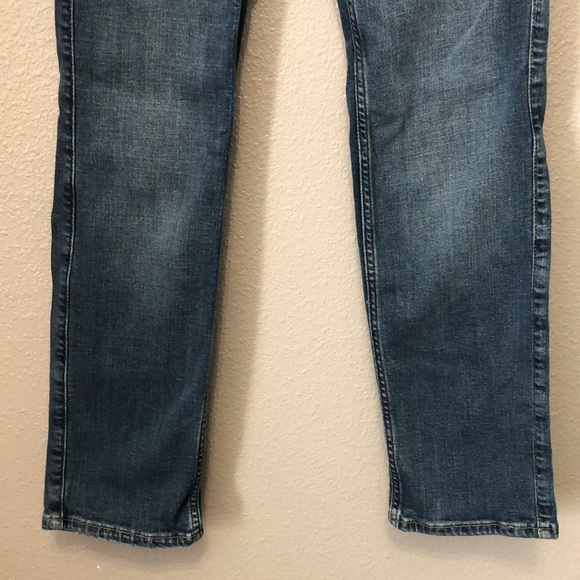 Abercrombie kids jeans Girls 9/10 straight leg dark blue denim jean EUC cotton - Picture 2 of 12